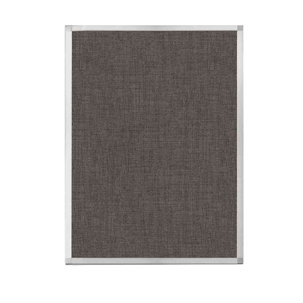 Hush Panel Configurable Cubicle Partition 3' x 4' Mocha Fabric